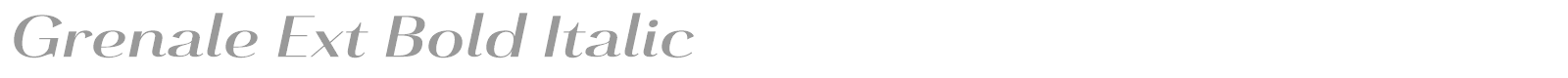 Grenale font preview